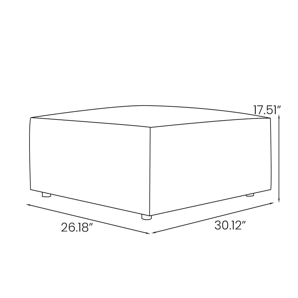 Modular Orange Fabric Smart Furniture