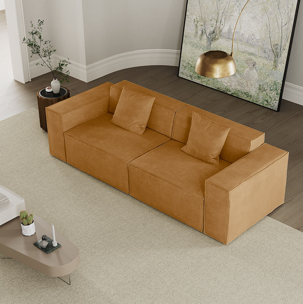 Modern Yellow Fabric Smart Furniture