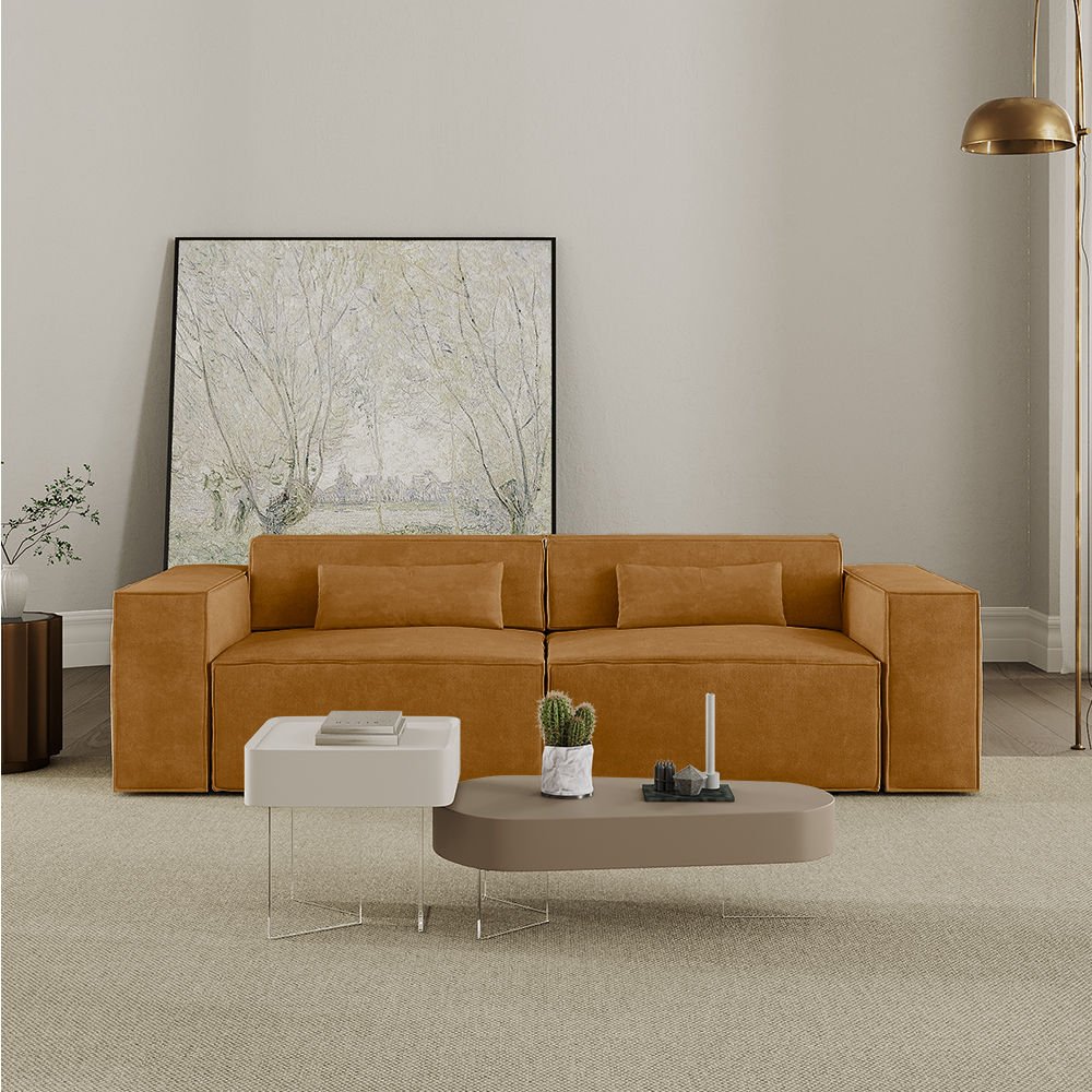 Memory Foam Yellow Fabric Smart Furniture