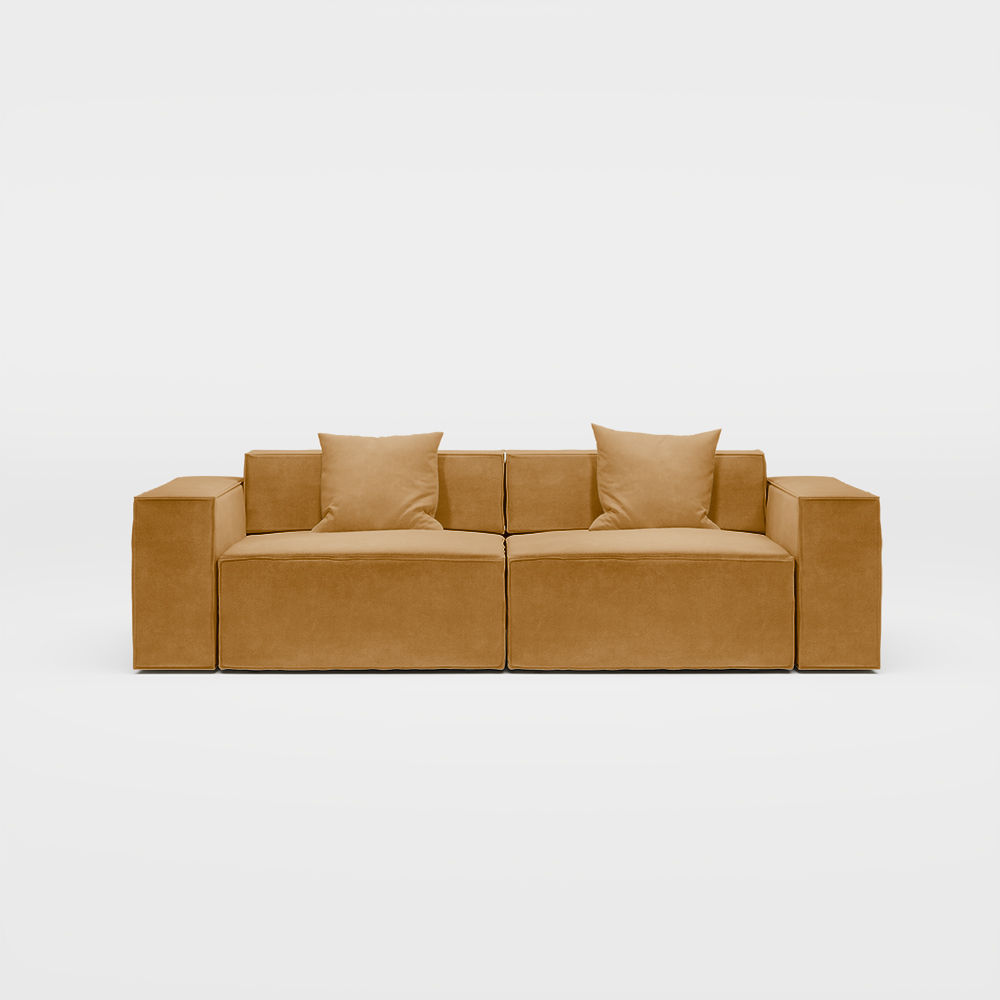 Sofas & Loveseats Yellow Fabric Smart Furniture