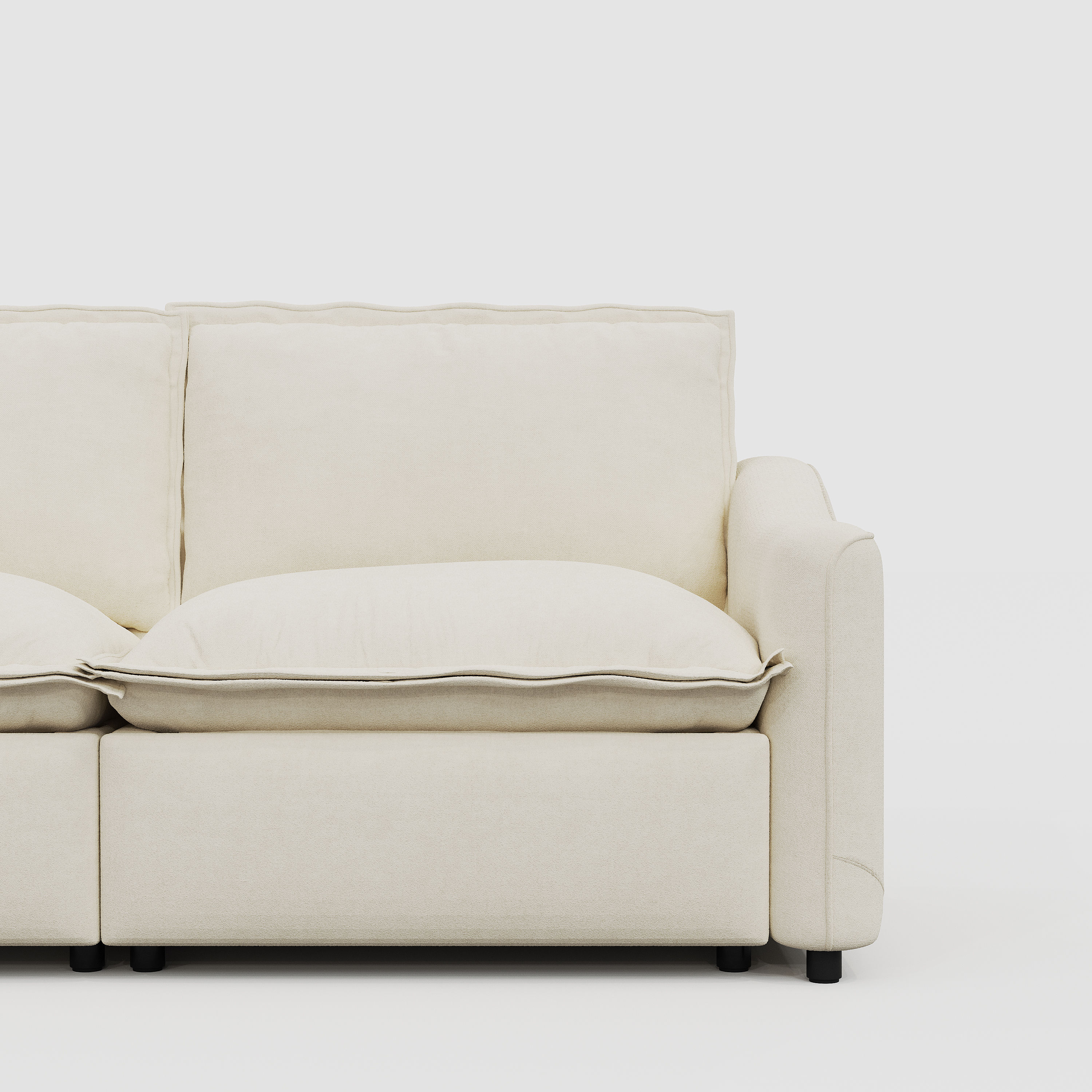 Beige Fabric Smart Furniture