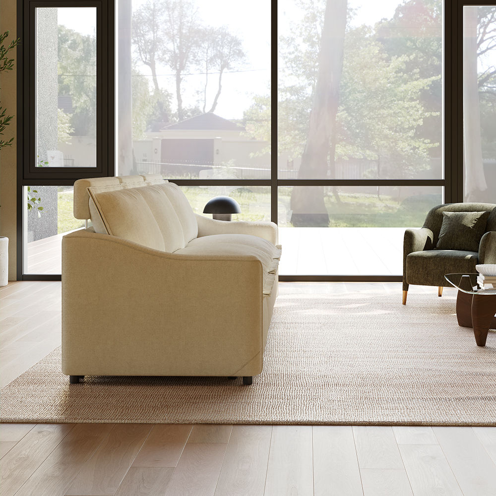 Beige Fabric Smart Furniture