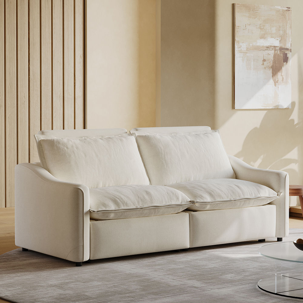 Beige Fabric Smart Furniture