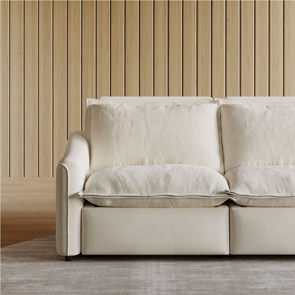 Beige Fabric Smart Furniture