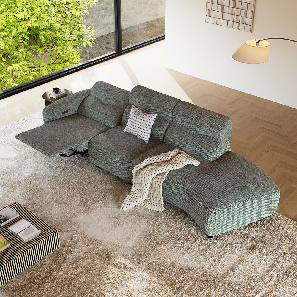 Gray Fabric Smart Furniture