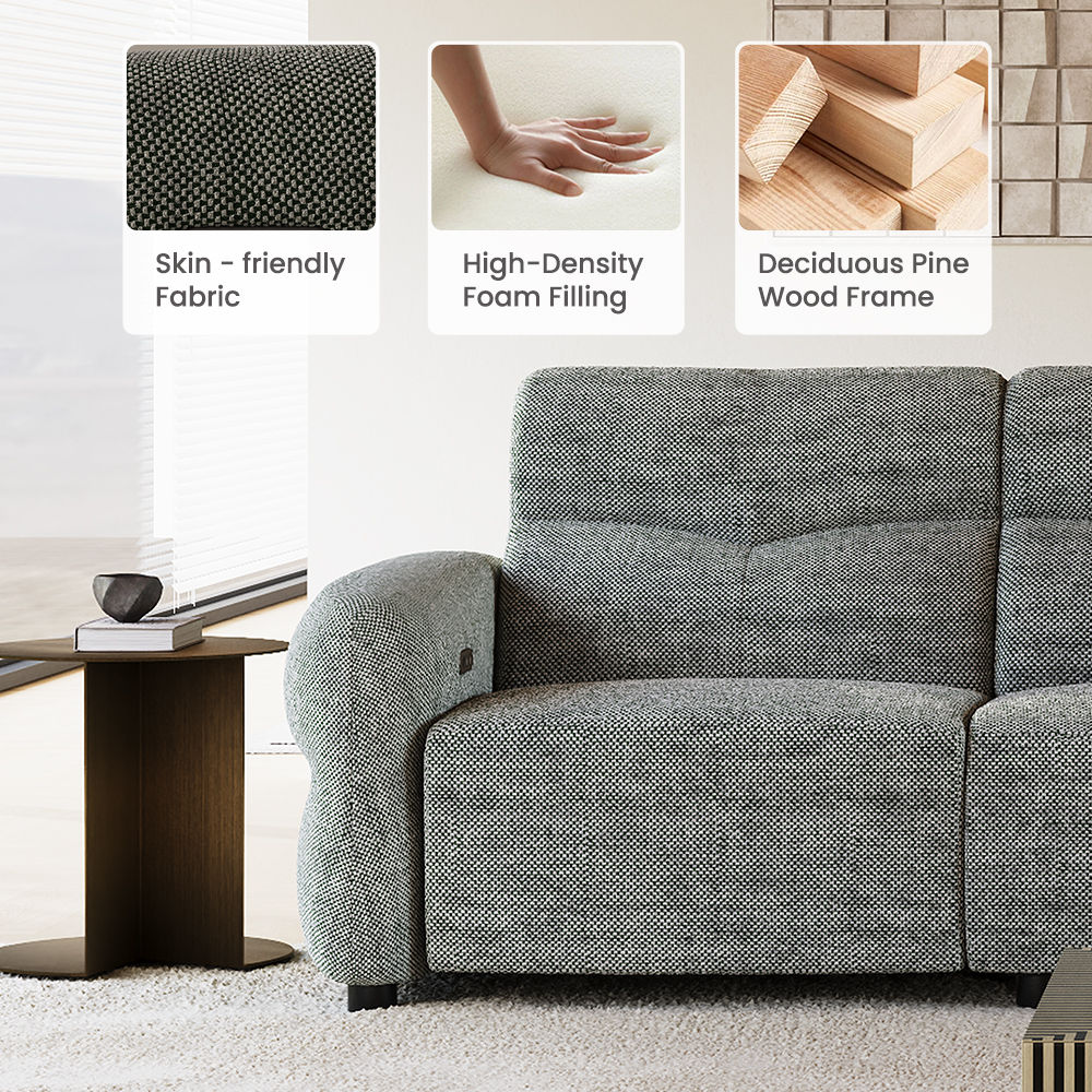 Gray Fabric Smart Furniture