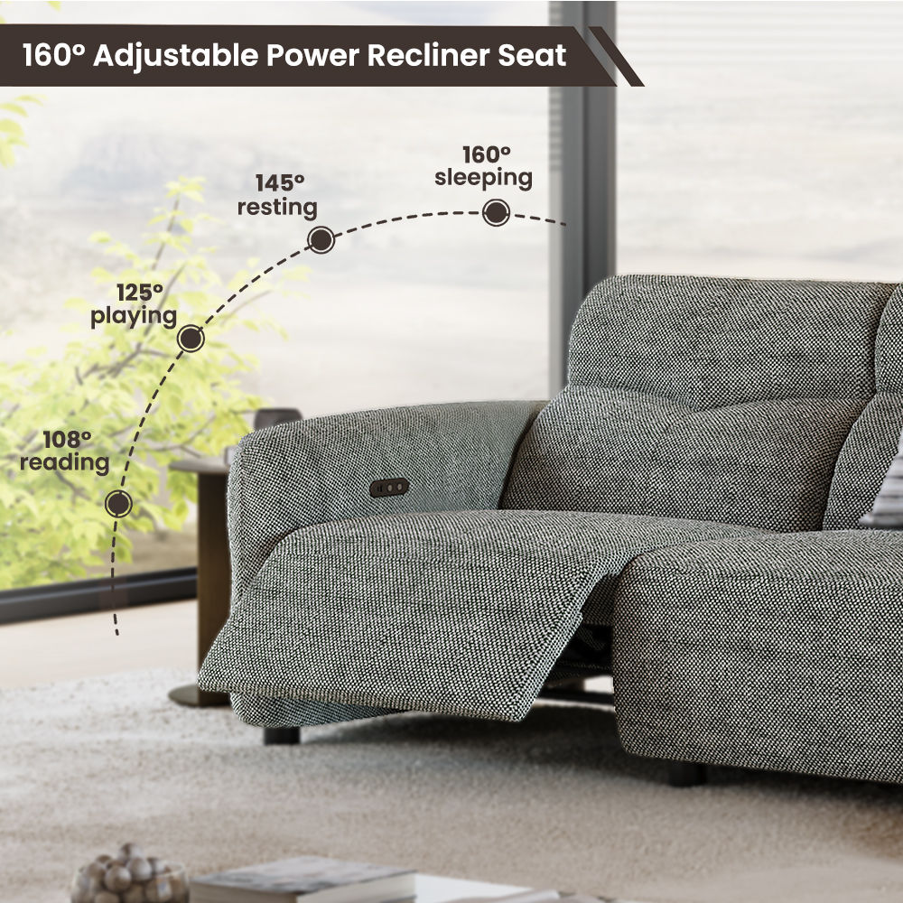 Gray Fabric Smart Furniture