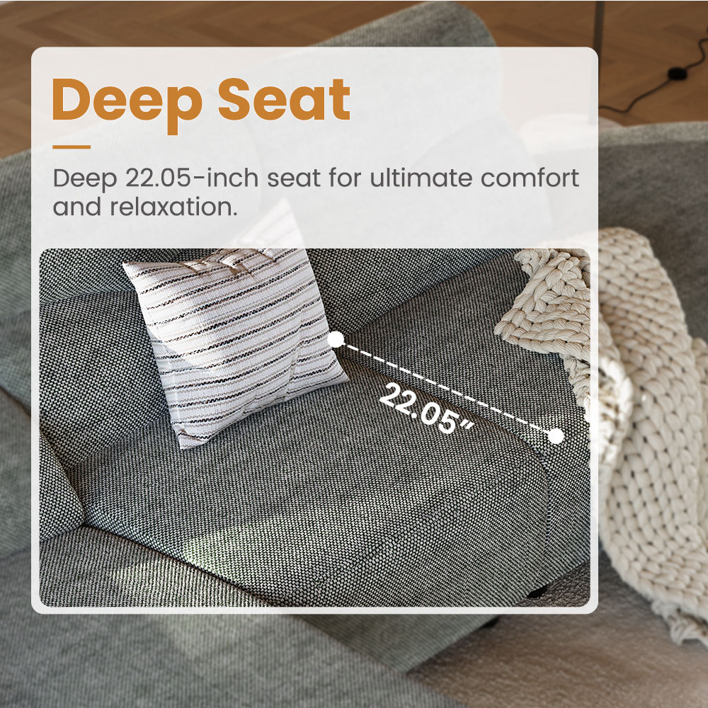 Gray Fabric Smart Furniture