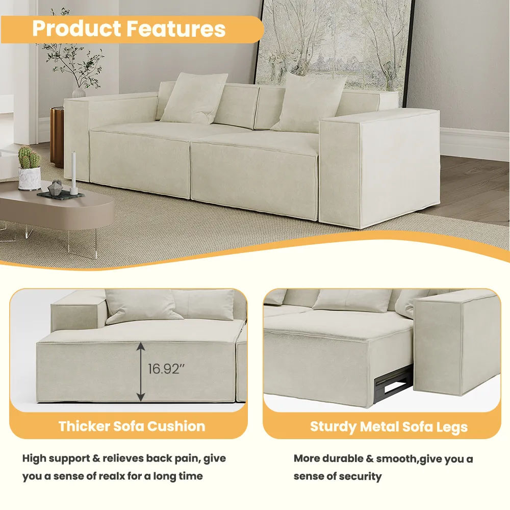 The loveseats Beige Fabric Smart Furniture
