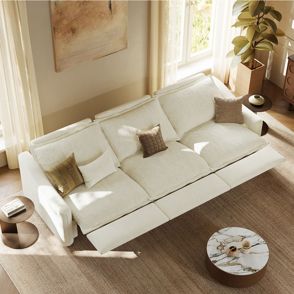 Beige Fabric Smart Furniture