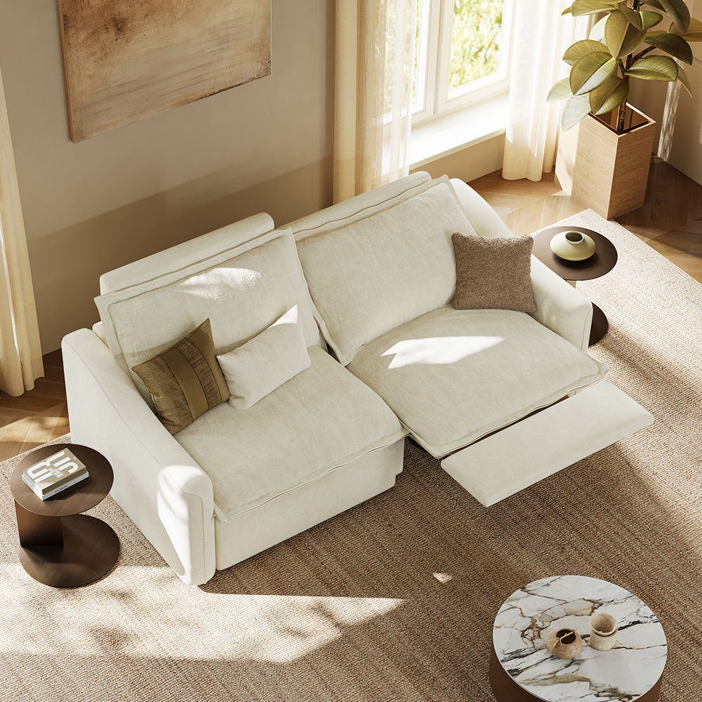 Beige Fabric Smart Furniture