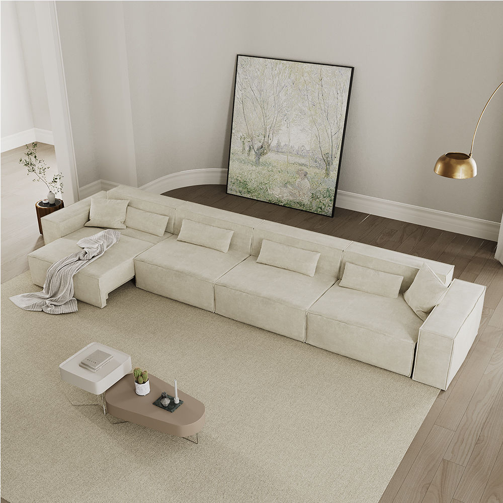 Sleeper Beige Fabric Smart Furniture