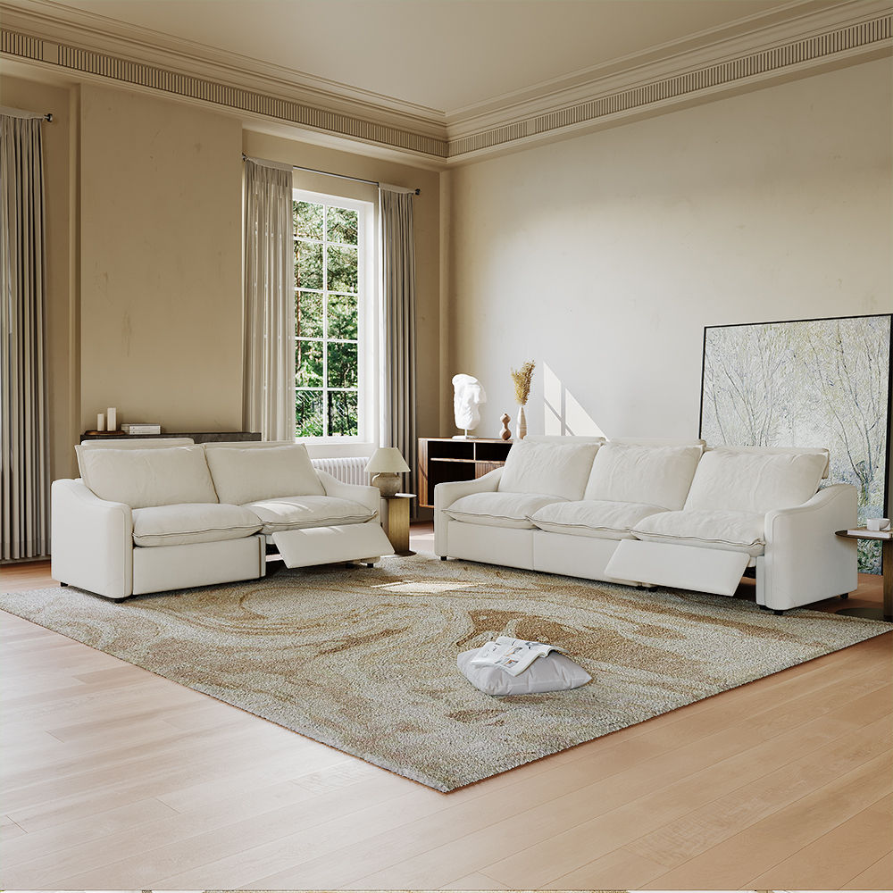 Beige MDF&Glass Smart Furniture