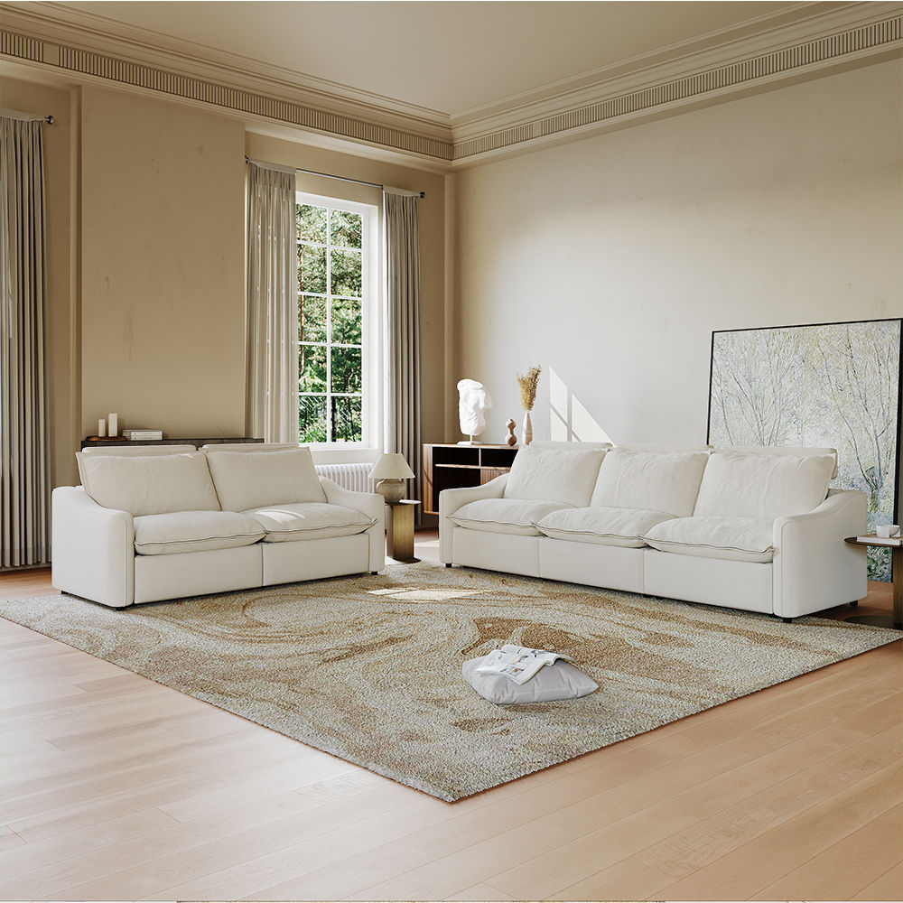 Beige MDF&Glass Smart Furniture