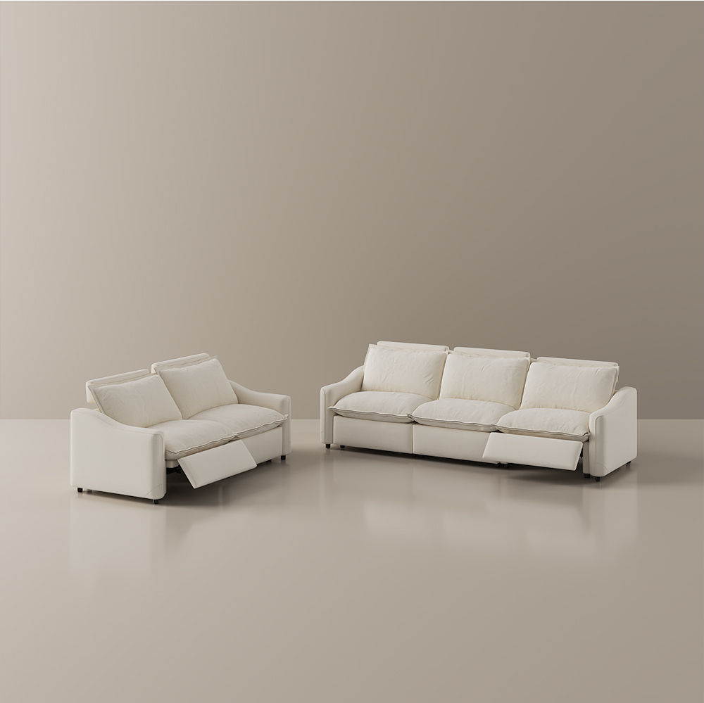 Beige MDF&Glass Smart Furniture