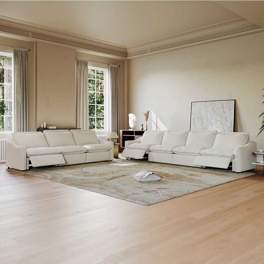 Beige MDF&Glass Smart Furniture