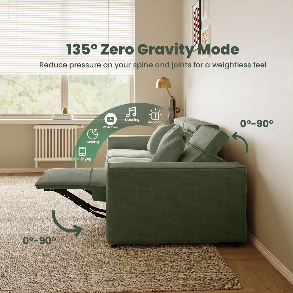 Washable Green Fabric Smart Furniture