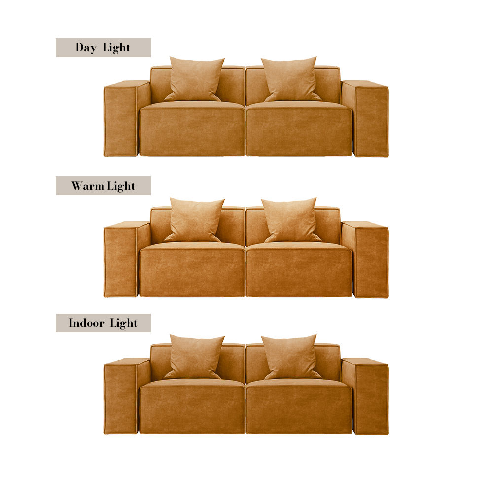 Apartment Yellow Fabric Smart Furniture
