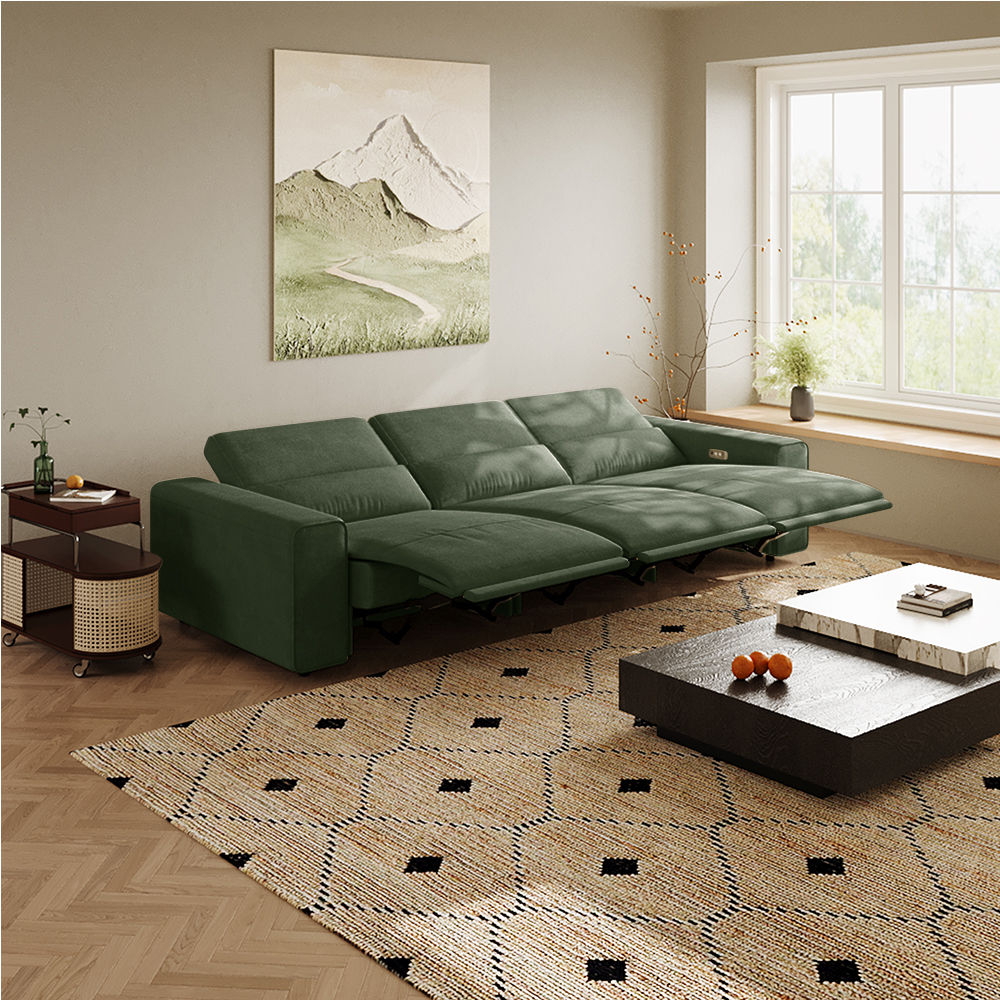 Comfortable Dark Green Fabric Smart Furniture
