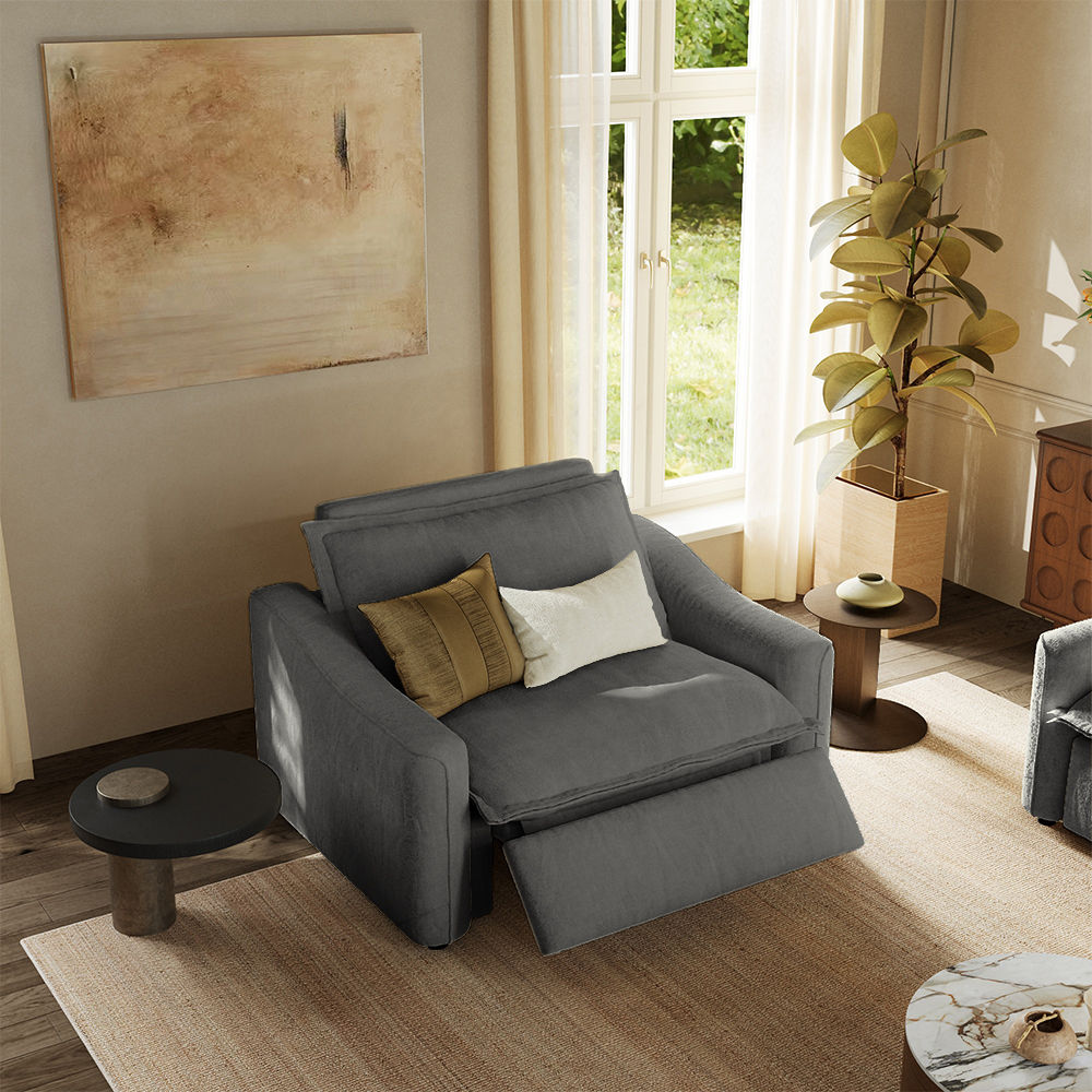 Gray Fabric Smart Furniture