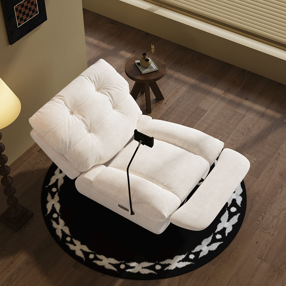 Rice white Fabric Smart Furniture