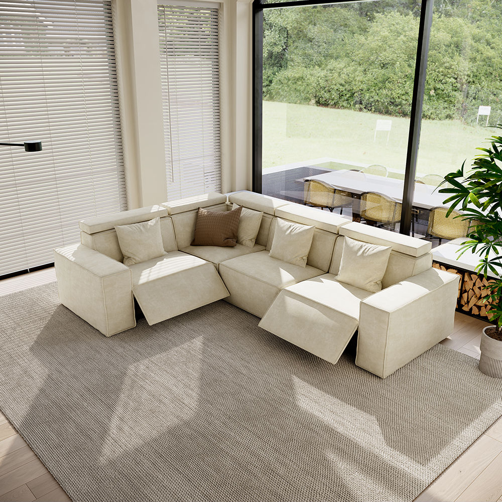 Fabric Beige Fabric Smart Furniture