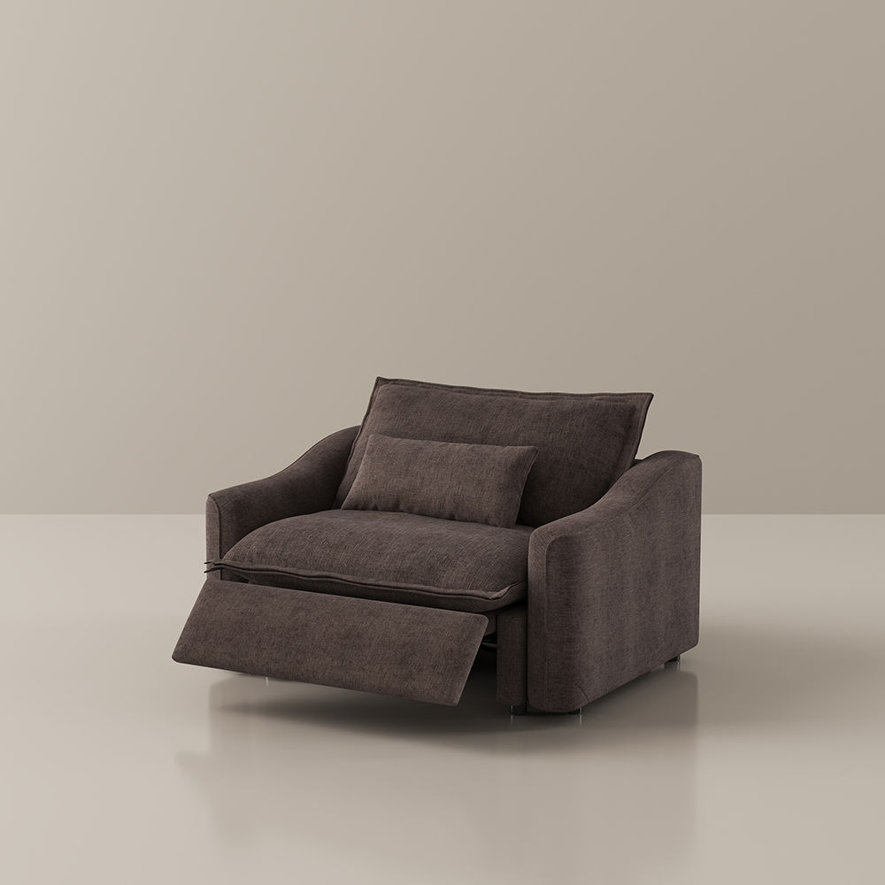 Cozy Khaki Fabric Smart Furniture