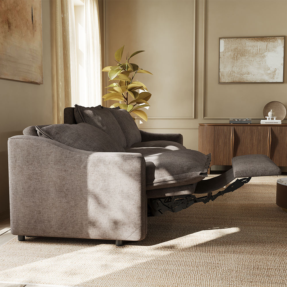 Oversized Khaki Fabric Smart Furniture
