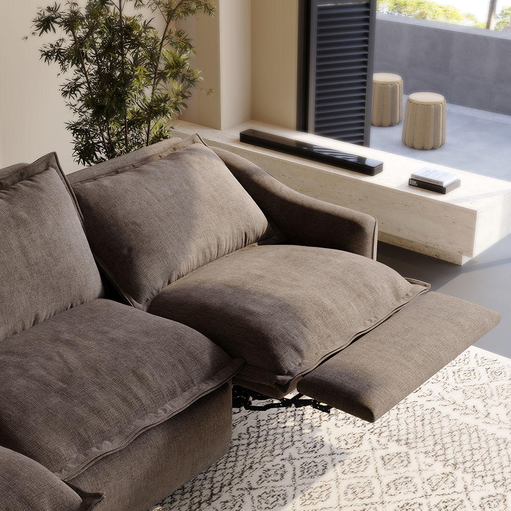 Adjustable Khaki Fabric Smart Furniture