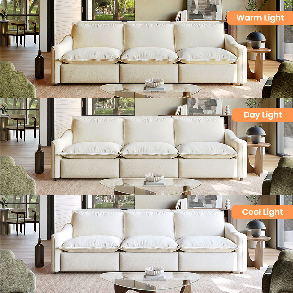 Beige Beige Fabric Smart Furniture