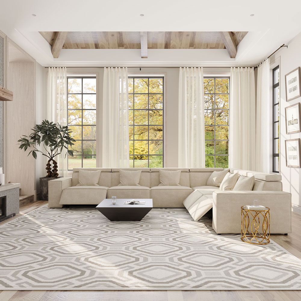 Fabric Beige Fabric Smart Furniture