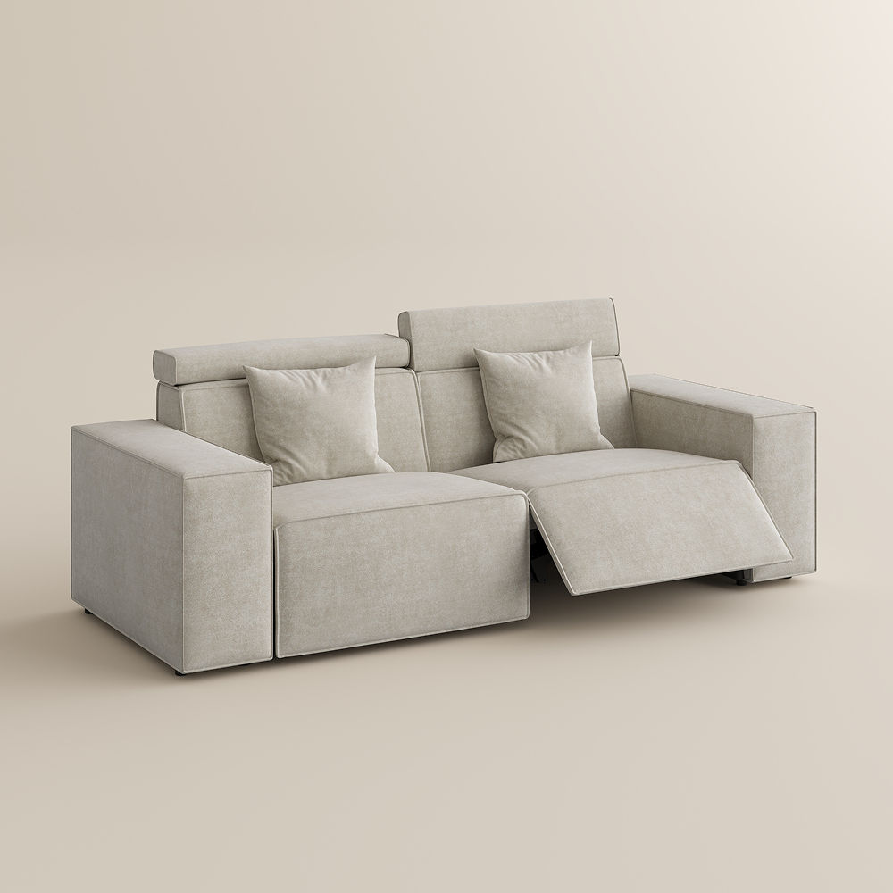 Washable Beige Fabric Smart Furniture