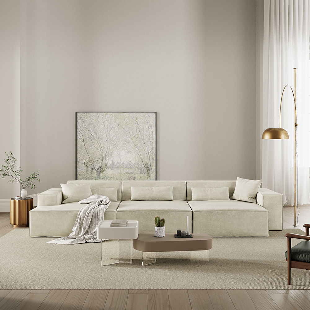 Fabric Beige Fabric Sofa Beds