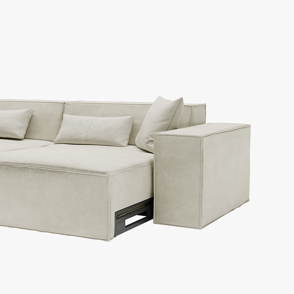 Fabric Beige Fabric Sofa Beds