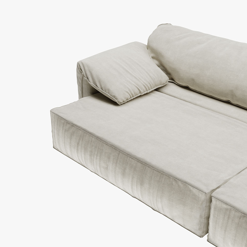 Fabric Beige Fabric Sofa Beds