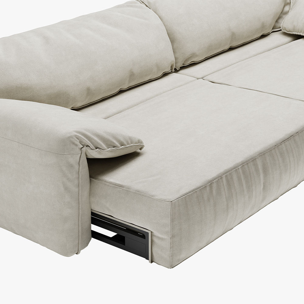 Fabric Beige Fabric Sofa Beds