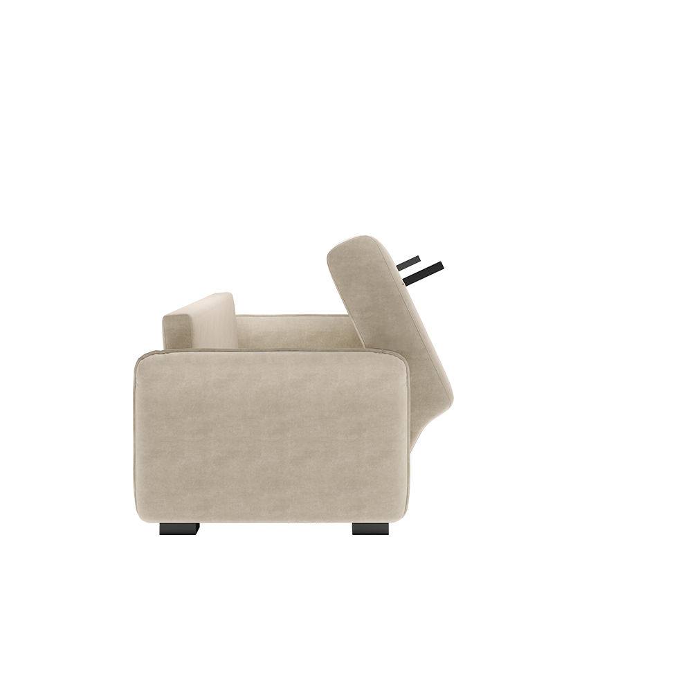 Fully Assemble Beige Fabric Sofa Beds