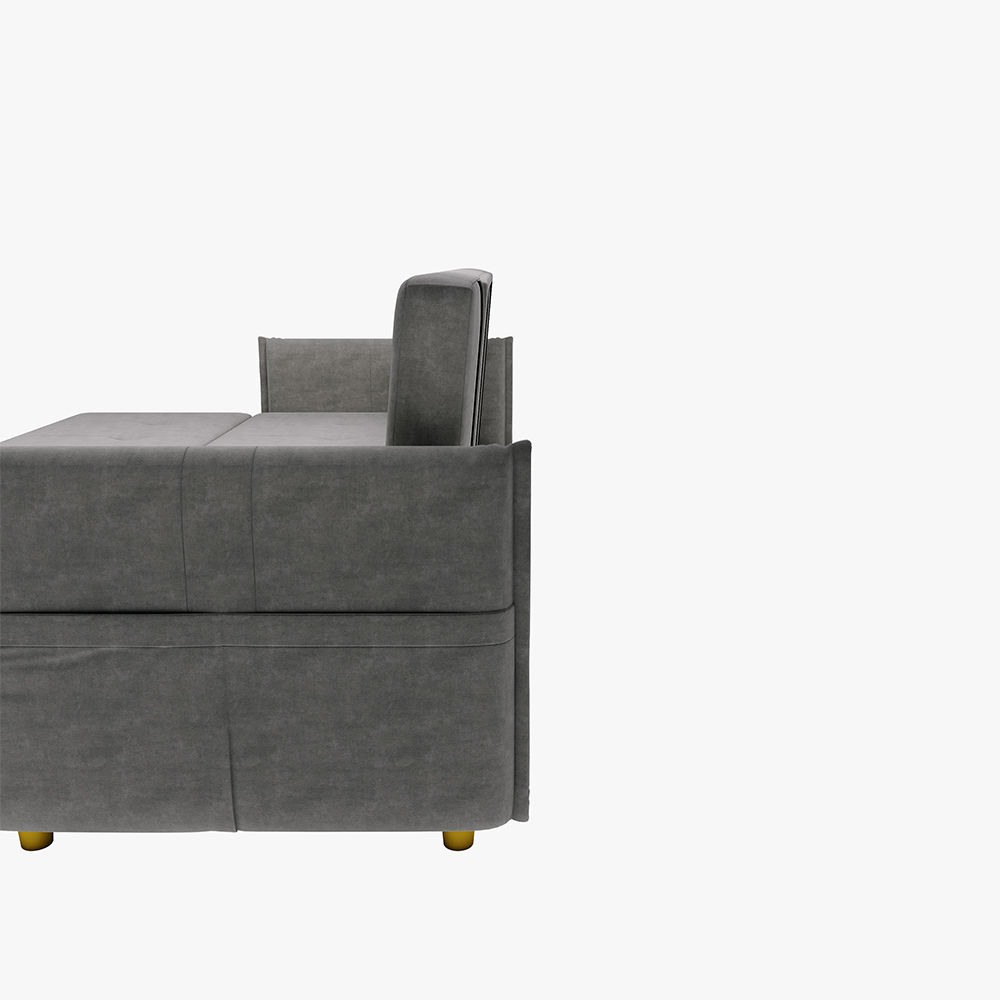 Fully Assemble Dark Gray Fabric Sofa Beds