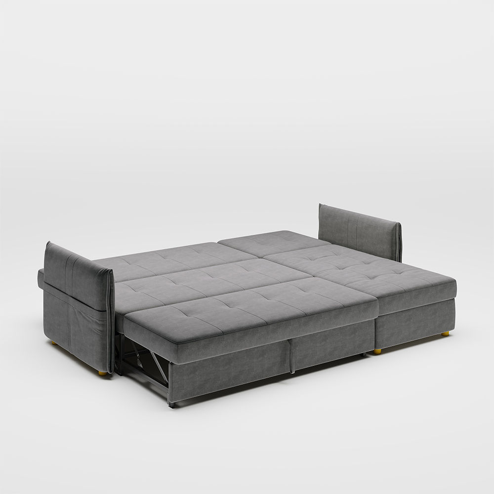 Fabric Dark Gray Fabric Sofa Beds