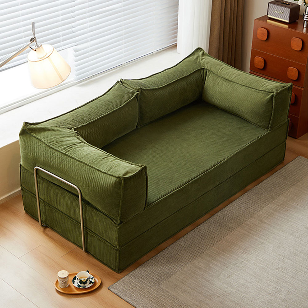 Green Fabric Sofa Beds