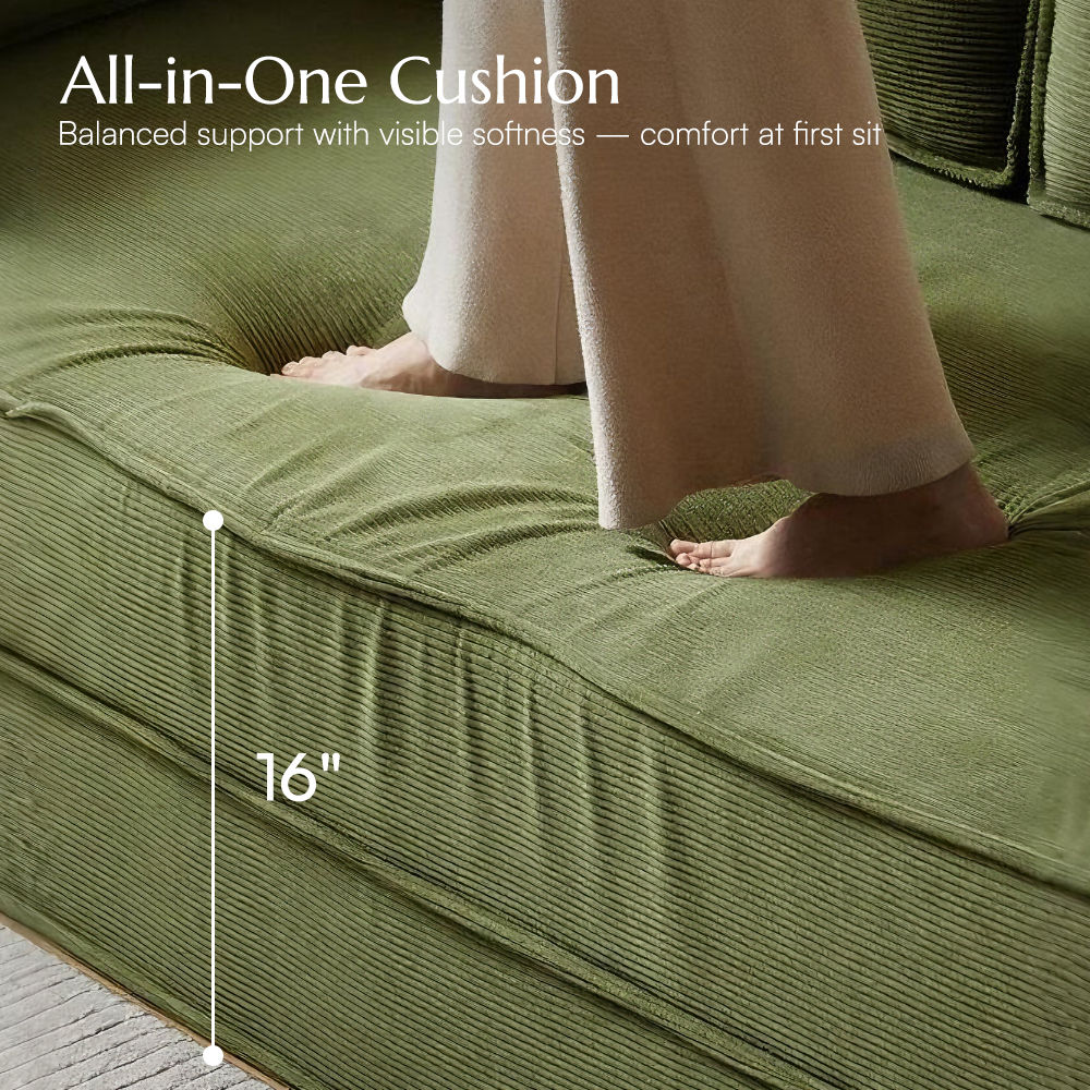 Green Fabric Sofa Beds