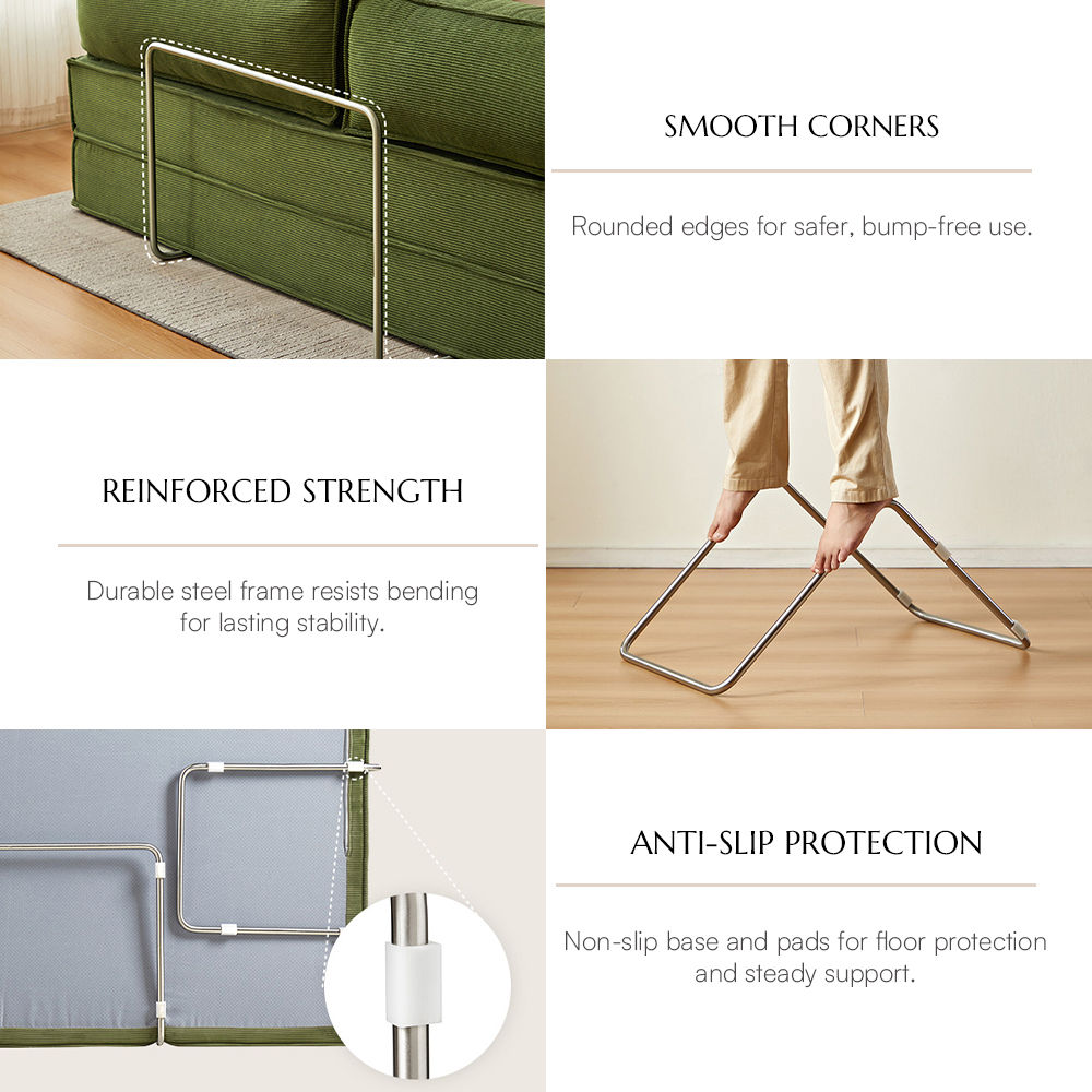 Green Fabric Sofa Beds