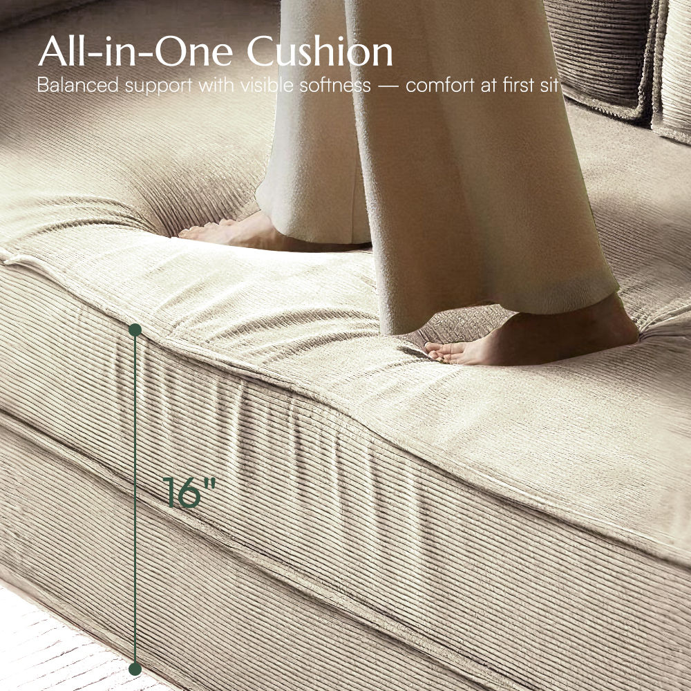 Beige Fabric Sofa Beds
