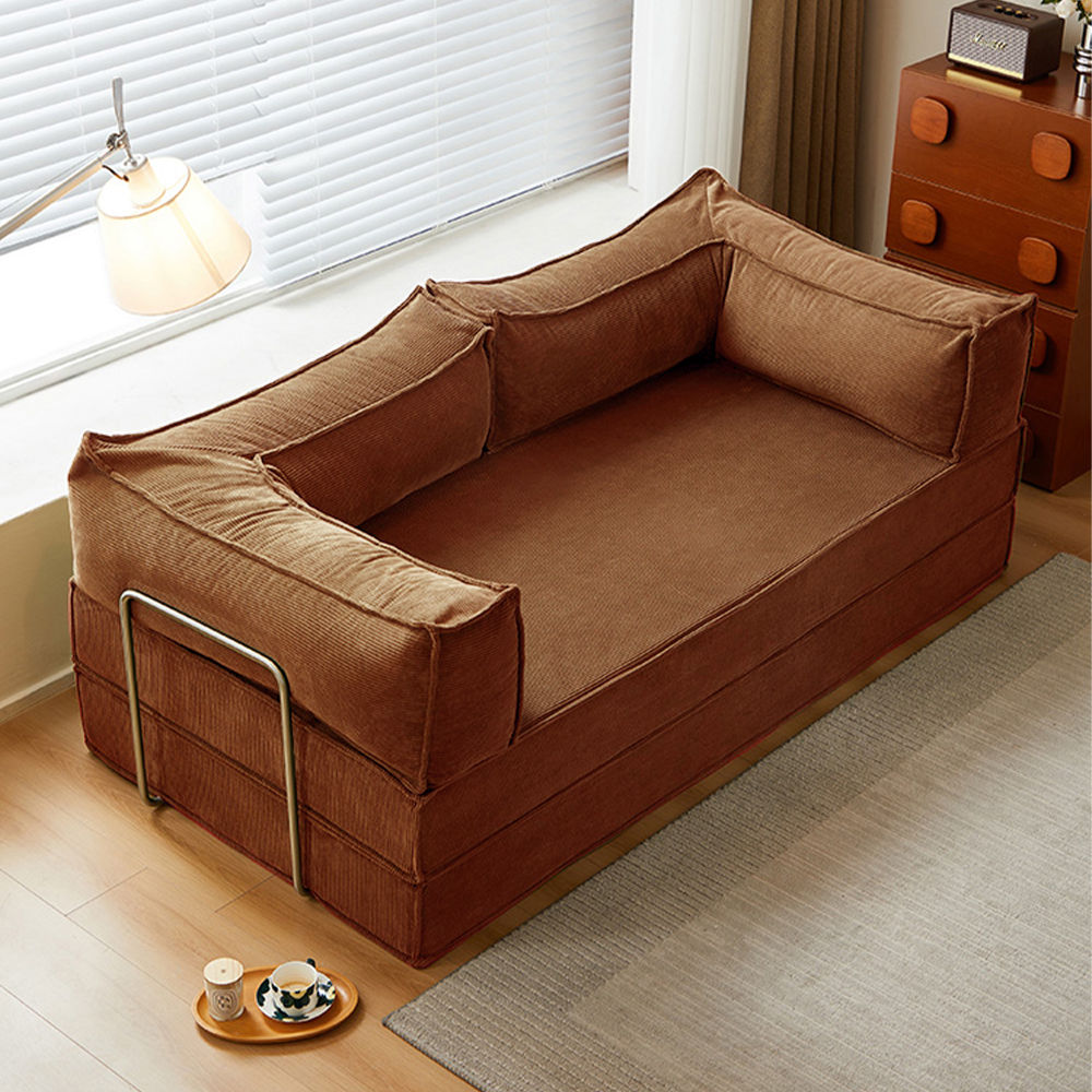 Brown Fabric Sofa Beds