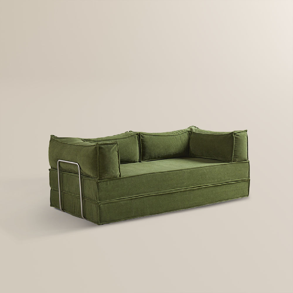 Green Fabric Sofa Beds