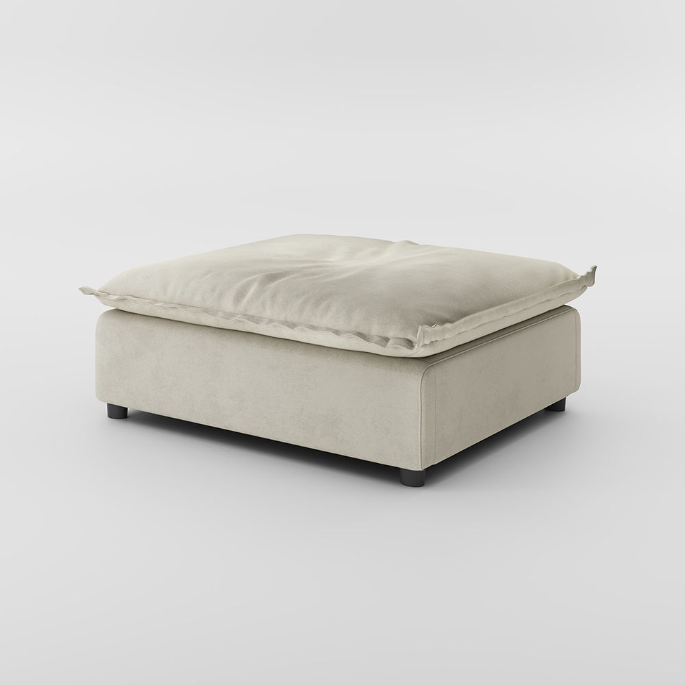 Beige Suede Fabric Sofa Set