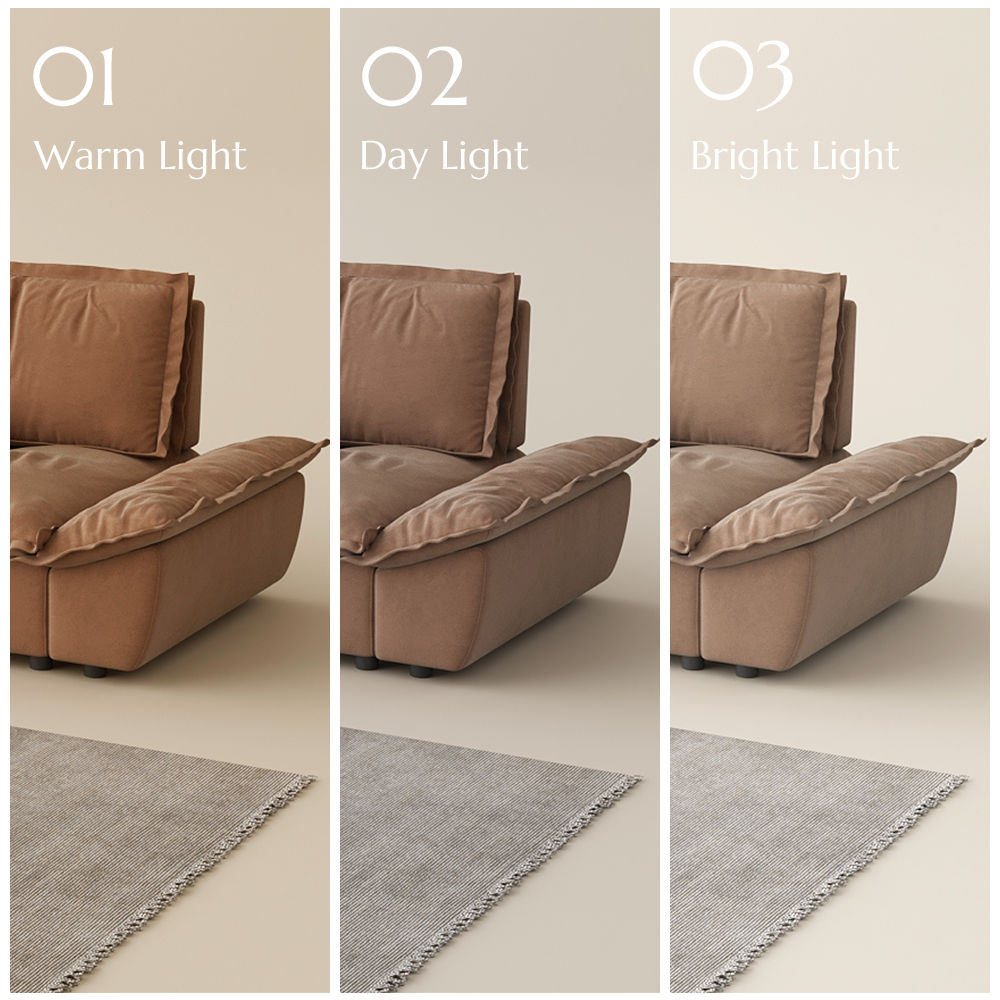 Sleeper Brown Suede Fabric Sofa Set