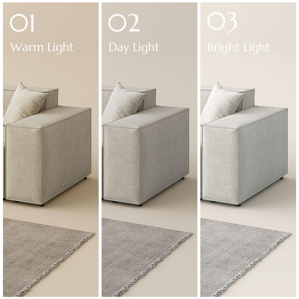 Beige Beige Fabric Sofa Set