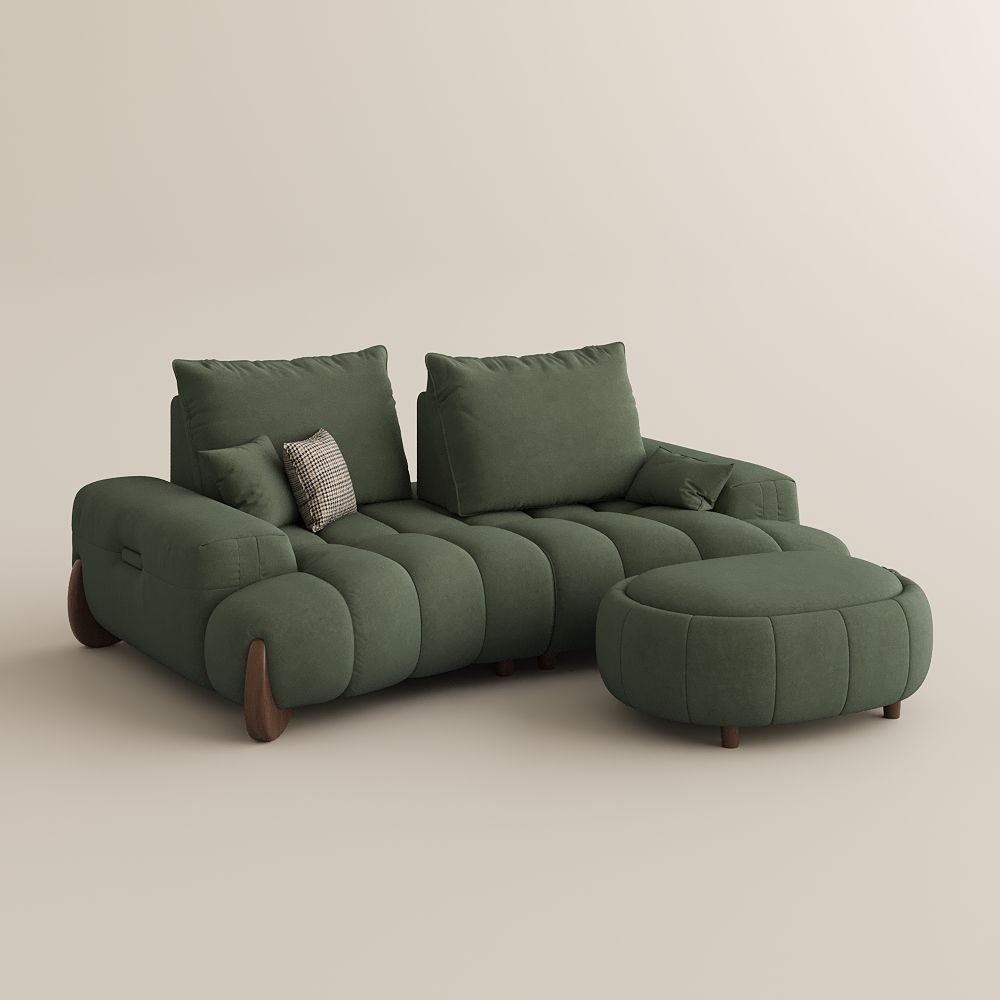 Fabric Green Fabric Sofa Set