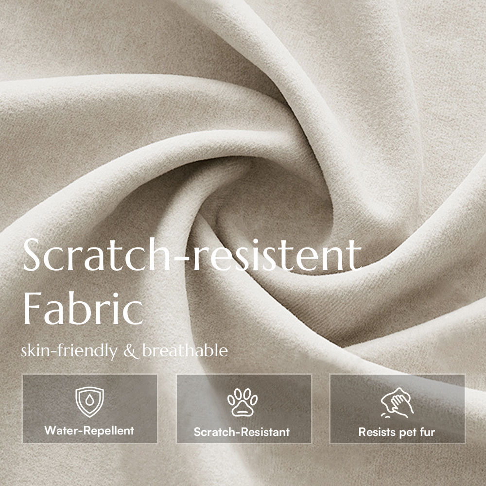 Fabric Beige Fabric Sofa Set